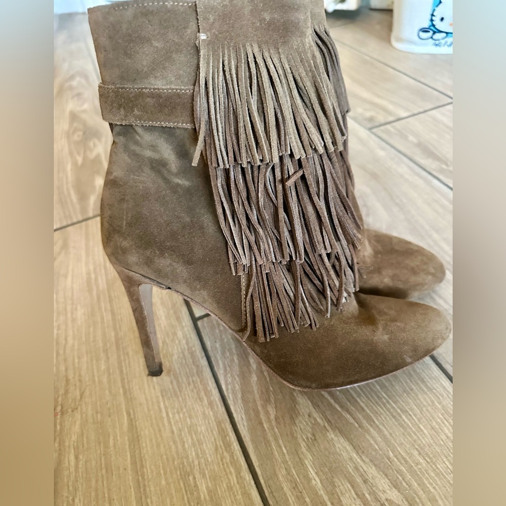 Suede Fringe Booties​ - Picture 5 of 6